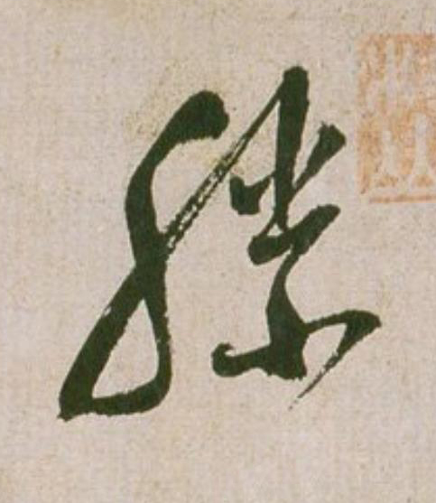 滕草书书法写法高清图片