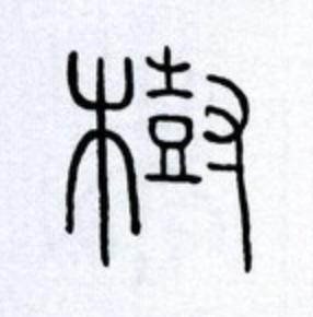 樹篆书书法写法高清图片