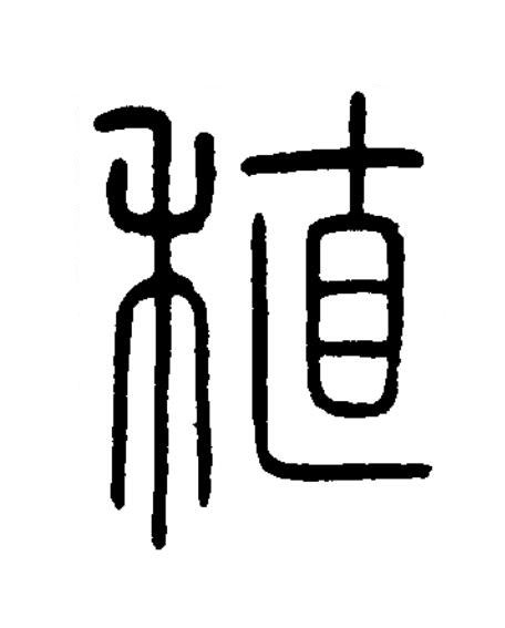 稙篆书书法写法高清图片