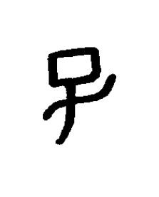 巳篆书书法写法高清图片