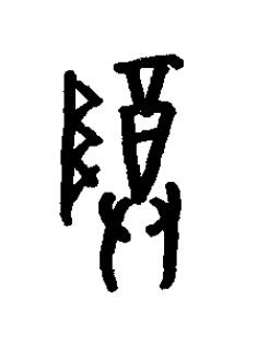 尊篆书书法写法高清图片