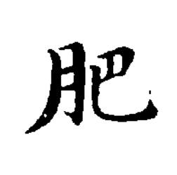 肥楷书书法写法高清图片