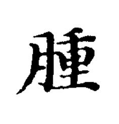 腫楷书书法写法高清图片