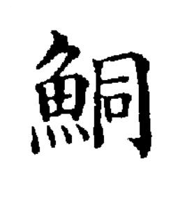 鮦楷书书法写法高清图片