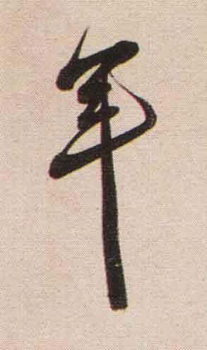 年行书书法写法高清图片