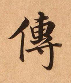 傳楷书书法写法高清图片