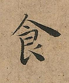 食楷书书法写法高清图片