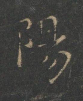 陽楷书书法写法高清图片