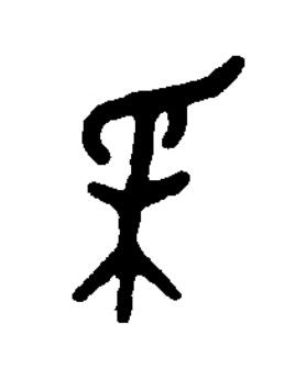 采篆书书法写法高清图片