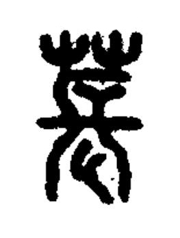 萇篆书书法写法高清图片