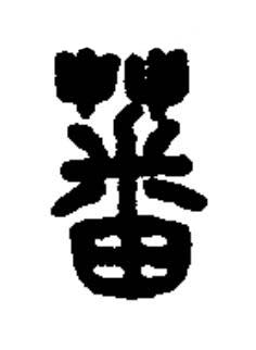 蕃篆书书法写法高清图片