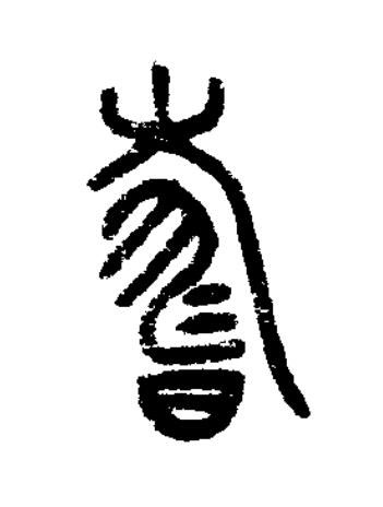 壽篆书书法写法高清图片