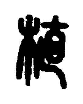 植篆书书法写法高清图片