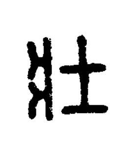 壯篆刻书法写法高清图片