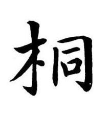 桐楷书书法写法高清图片