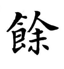 餘楷书书法写法高清图片