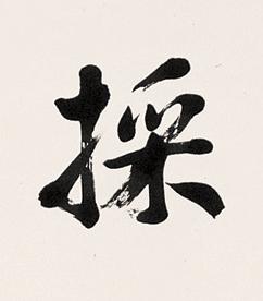 採楷书书法写法高清图片