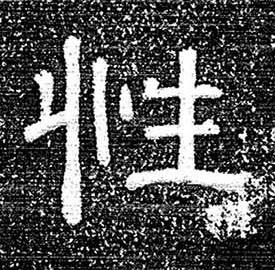 性隶书书法写法高清图片