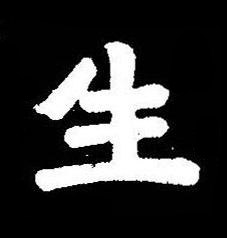 生楷书书法写法高清图片
