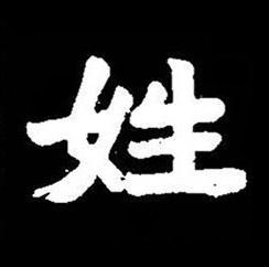 姓楷书书法写法高清图片