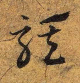 騏草书书法写法高清图片