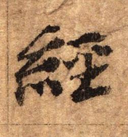 經行书书法写法高清图片