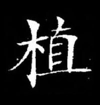植楷书书法写法高清图片
