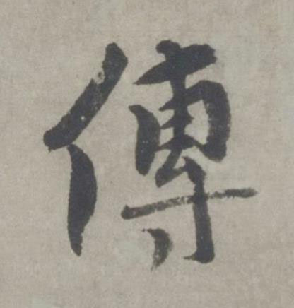 傳行书书法写法高清图片