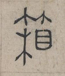 箱篆书书法写法高清图片